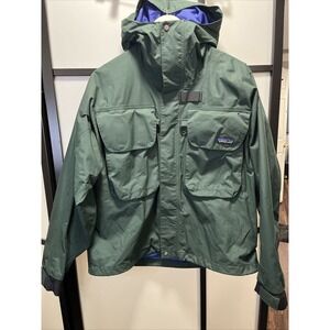 Patagonia Fly Fishing Wading Utility Jacket Green 81782 - Men's Size Medium 🔥🔥